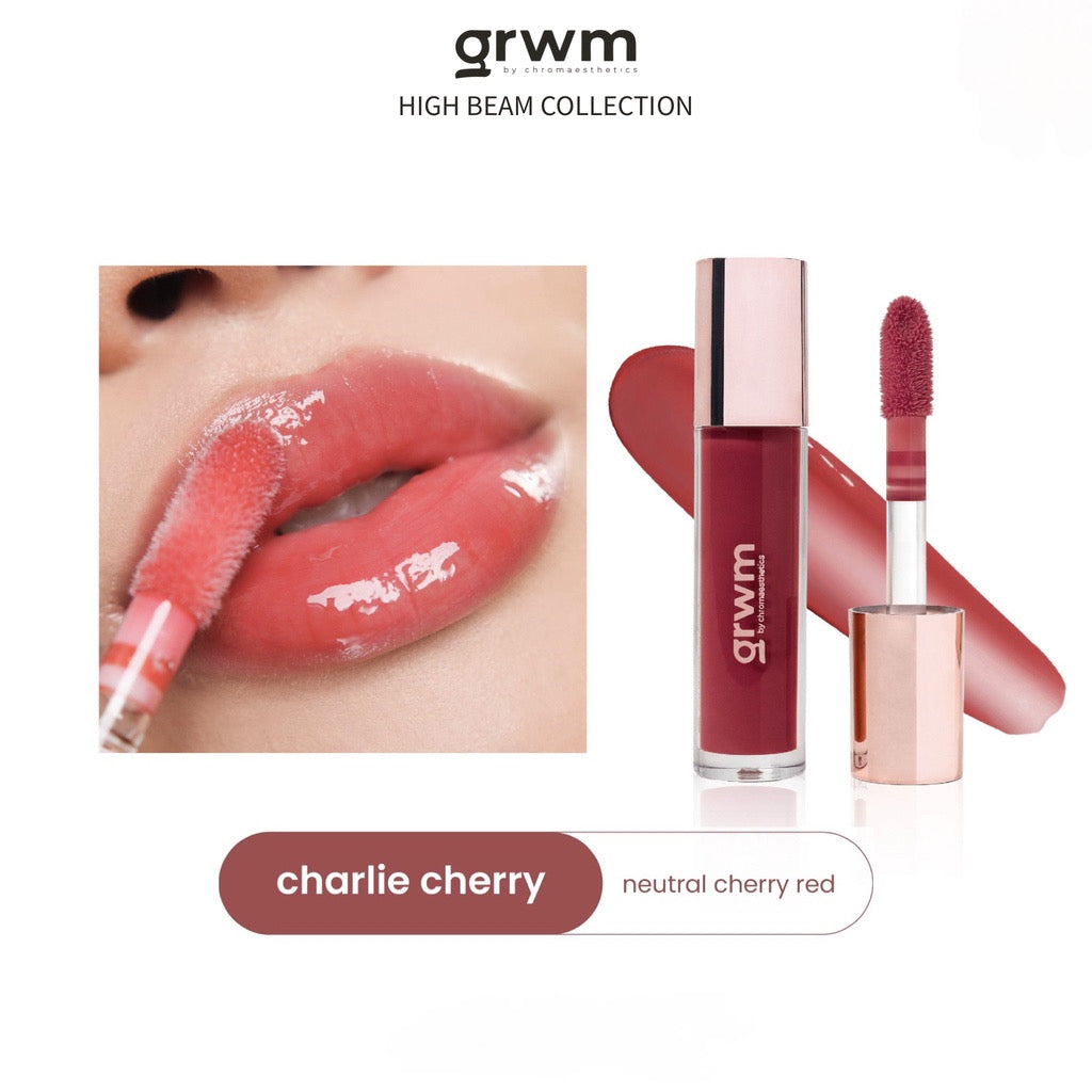 GRWM Cosmetics High Beam High Lip Oil - Charlie Cherry