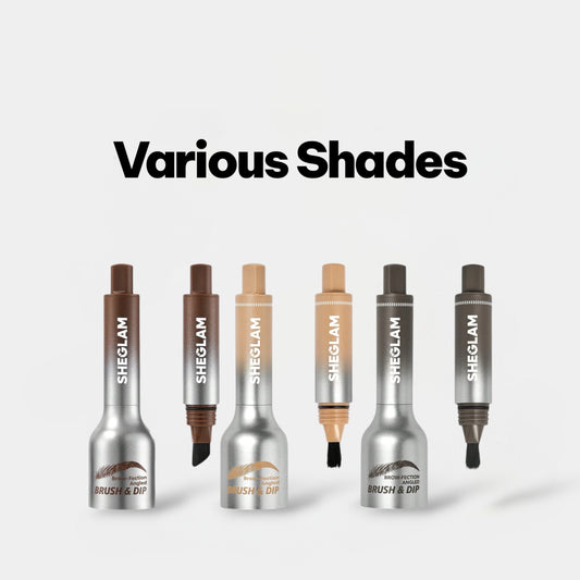 SHEGLAM Brow-Fection Angled Brush & Dip فرشاة ومحلول الحواجب المائل من شيغلام