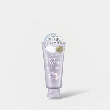 Shiseido Senka Perfect Whip Premium Beauty Foam Clear 120g شيسيدو سينكا بيرفكت ويب بريميوم بيوتي فوم كلير