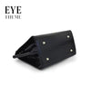 Eye-Themed Black 2-in-1 Handbag. حقيبة يد سوداء 2 في 1 بطابع العين