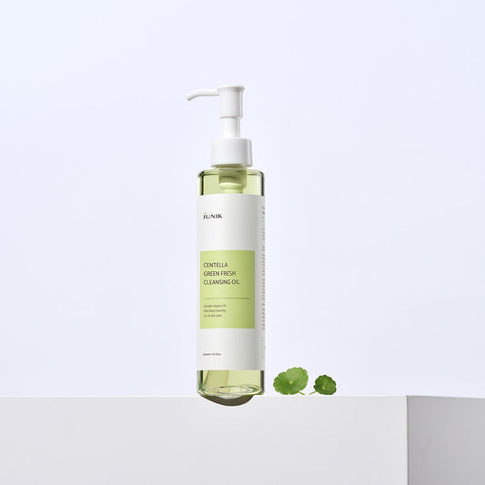 Iunik Centella Green Fresh Cleansing Oil 200ml. زيت التنظيف المنعش الأخضر من إيونيك سينتيلا 200 مل