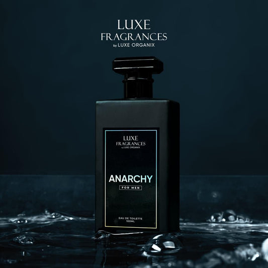 Luxe Organix Fragrances Anarchy for Men Eau de Toilette 100ml لوكس أورجانيكس فراجرانز أناركي للرجال ماء تواليت 100 مل