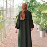 Plain Abaya - Green