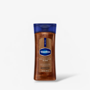 Vaseline Glazed and Glisten Golden Hour Body Gel Oil Shimmering 200ml زيت جل الجسم "فازلين جليزد آند جليستن غولدن آور" اللامع