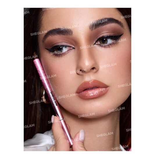 SHEGLAM Rosé Line & Define Waterproof Liquid Eyeliner - Black شي جلام آيلاينر سائل مقاوم للماء روز لاين آند ديفاين - أسود
