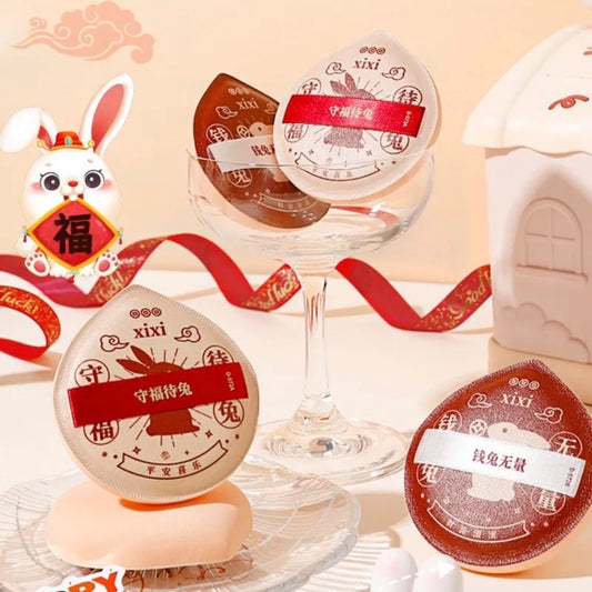 xixi Rabbit Edition Soft Cushion Puff وسادة ناعمة من إصدار الأرنب xixi