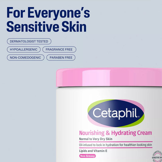 Cetaphil Nourishing & Hydrating Cream 453g كريم سيتافيل المغذي والمرطب