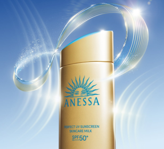 Shiseido Anessa Perfect UV Sunscreen Skincare Milk SPF50+ PA++++ 60ml. شيسيدو أنيسا - حليب العناية بالبشرة الواقي من الشمس بالأشعة فوق البنفسجية SPF50+ PA++++، 60 مل