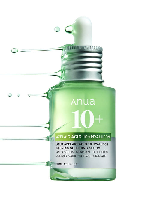 Anua Azelaic Acid 10 Hyaluron Redness Soothing Serum 30ml أنوا حمض أزيليك 10 هيالورون احمرار سيروم مهدئ