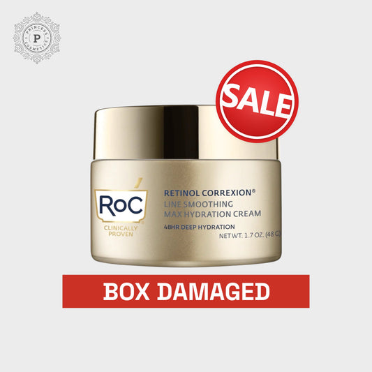 (BOX DAMAGED) ROC Retinol Correxion Line Smoothing Max Hydration Cream 1.7oz. (صندوق تالف) ROC الريتينول Correxion تنعيم الخط Max كريم الترطيب