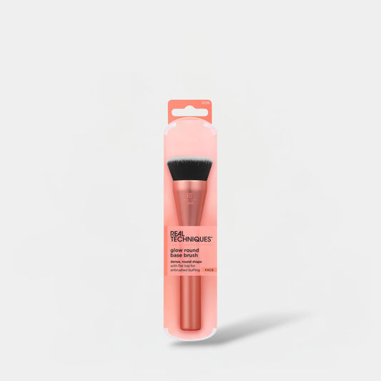 Real Techniques Glow Round Base Brush ريال تكنيكس فرشاة جلو بقاعدة دائرية
