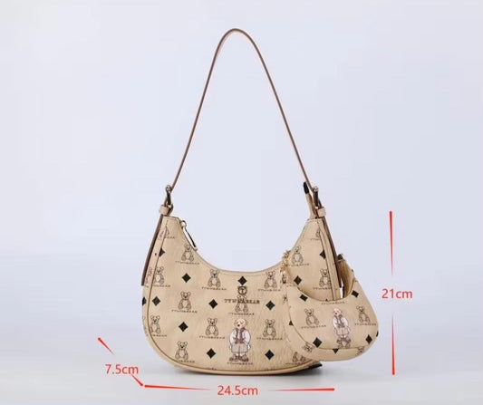 TTWN Bear Moon Bag - Brown. TTWN حقيبة بير مون - بني