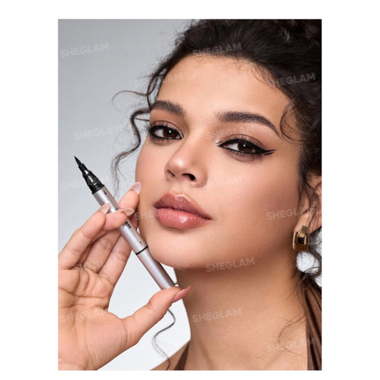 SHEGLAM Wing It Waterproof Liner Duo - Black شيغلام آيلاينر وينغ إت المقاوم للماء مزدوج الأطراف - أسود