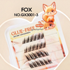 Gege Bear FOX Glue-Free False Eyelashes رموش صناعية خالية من الغراء بتصميم جيجي بير فوكس