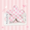 Cherry-Checkered Hair Clips مشابك شعر بنقشة مربعات الكرز