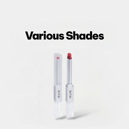4u2 Better Half Duo Lip Matte & Gloss Slim 2in1 Lipstick 2.4g أحمر شفاه 4u2 أحمر شفاه لامع ومرطب بيتر هاف ديو سليم 2 في 1 - Princess Cosmetics Qatar