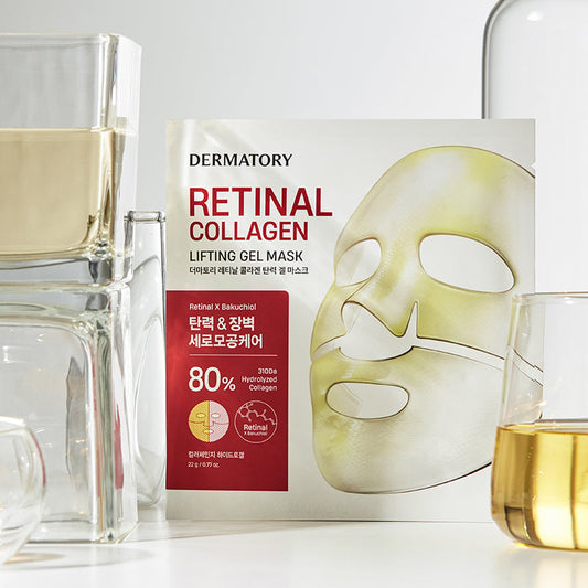 Dermalogy Retinal Collagen Lifting Gel Mask (1 Sheet) قناع جل رفع الكولاجين الشبكي للجلدية