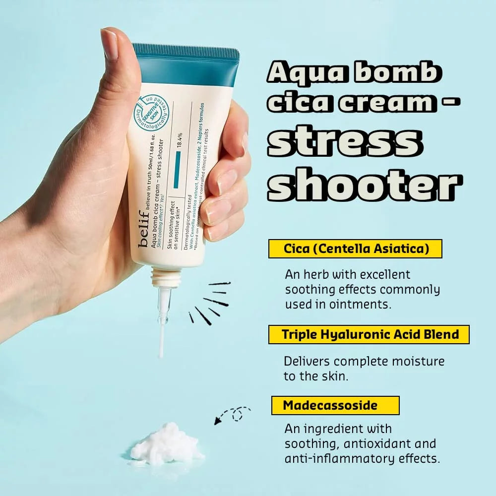 Belif Aqua Bomb Cica Cream Stress Shooter 50ml