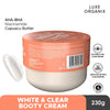 Luxe Organix Bye Bye Bum Bumps White & Clear Booty Cream 230g لوكس أورجانيكس باي باي بوم بومبس وايت آند كلير - كريم الغنائم 230 جم