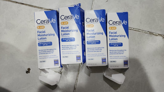 (BOX DAMAGED) Cerave AM Facial Moisturizing Lotion 89ml. (علبة تالفة) لوشن مرطب للوجه من سيرافي ايه ام 89 مل