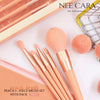 Nee Cara Peach 5-Piece Brush Set مجموعة فرش ني كارا بيتش المكونة من 5 قطع