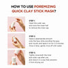 Skin1004 Madagascar Centella Poremizing Quick Clay Stick Mask 27g Skin1004 قناع مدغشقر كينتيلا البوراميزي السريع