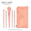 Nee Cara Peach 5-Piece Brush Set مجموعة فرش ني كارا بيتش المكونة من 5 قطع