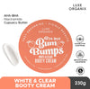 Luxe Organix Bye Bye Bum Bumps White & Clear Booty Cream 230g لوكس أورجانيكس باي باي بوم بومبس وايت آند كلير - كريم الغنائم 230 جم