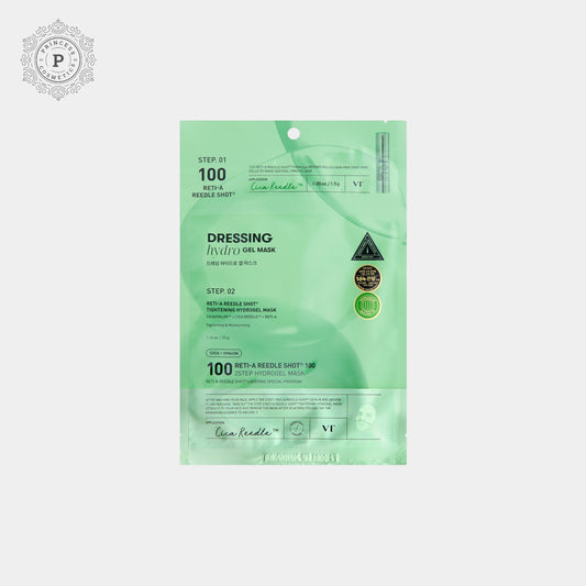 VT Cosmetics Reti-A Reedle Shot 100 2Step Hydrogel Mask (1 Sheet) VT مستحضرات التجميل Reti-A ريدل شوت 100 2Step قناع هيدروجيل