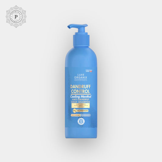 Luxe Organix Dandruff Control Cooling Menthol Shampoo 240ml لوكس أورجانيكس شامبو منثول بارد للتحكم في القشرة 240 مل