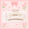 Cherry-Checkered Hair Clips مشابك شعر بنقشة مربعات الكرز