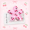 Cherry-Checkered Hair Clips مشابك شعر بنقشة مربعات الكرز