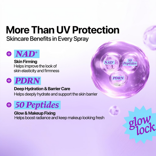 Numbuzin No.9 NAD + PDRN Glow Lock Sun Spray 50ml نامبوزين رقم 9 بخاخ واقي شمس NAD + PDRN لإشراقة البشرة