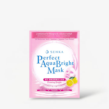 Senka Perfect Aqua Bright Mask - Firming Bright (1 Sheet) قناع سينكا بيرفكت أكوا برايت - لشد البشرة وتفتيحها