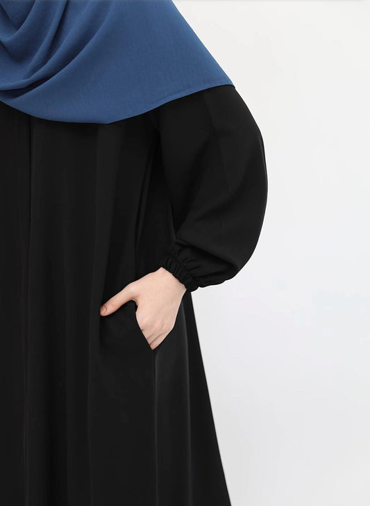 Ecmel Ferace Abaya - Black. عباية إيميل فيراس - أسود