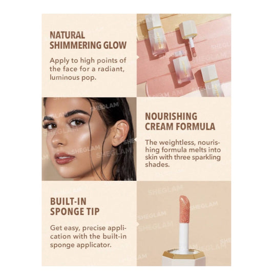 SHEGLAM Glow Bloom Liquid Highlighter شيغلام جلو بلوم هايلايتر سائل