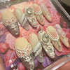 White Lace High Quality Nails أظافر عالية الجودة من الدانتيل الأبيض