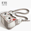 Eye-Theme Bag - White. حقيبة بطابع العين - أبيض