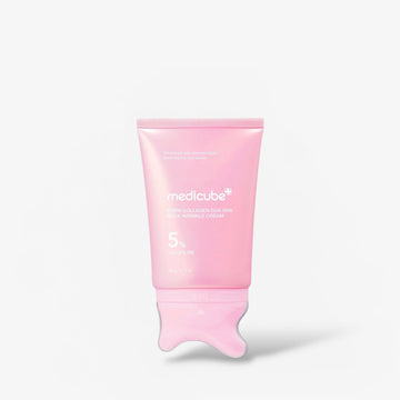 Medicube PDRN Collagen Gua Sha Neck Wrinkle Cream 90g كريم ميديكوب بي دي آر إن كولاجين غوا شا لعلاج تجاعيد الرقبة