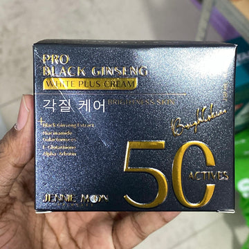 (POLYTHENE DAMAGE) Jennie Moon PRO Black Ginseng White Plus Cream 250ml كريم جيني مون برو بالجينسنغ الأسود والأبيض بلس