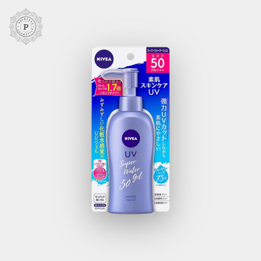 Nivea Sun Protect Water Gel Pump SPF50 PA +++ 140g. مضخة جل مائي للحماية من الشمس من نيفيا بعامل حماية من الشمس SPF50 PA +++، 140 جم