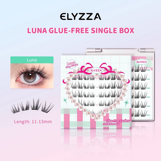 Elyzza Luna Glue-Free False Eyelashes رموش صناعية خالية من الغراء من إليزا لونا