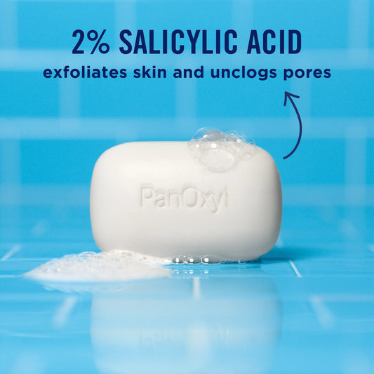 Panoxyl Acne Cleansing Bar 2% Salicylic Acid 113g صابون بانوكسيل لتنظيف حب الشباب، ٢٪ حمض الساليسيليك