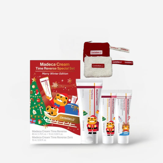 Centellian24 Madeca Cream Time Reverse Set (Merry Winter Edition) سنتيليان24 مجموعة كريم ماديكا تايم ريفيرس (إصدار الشتاء السعيد)