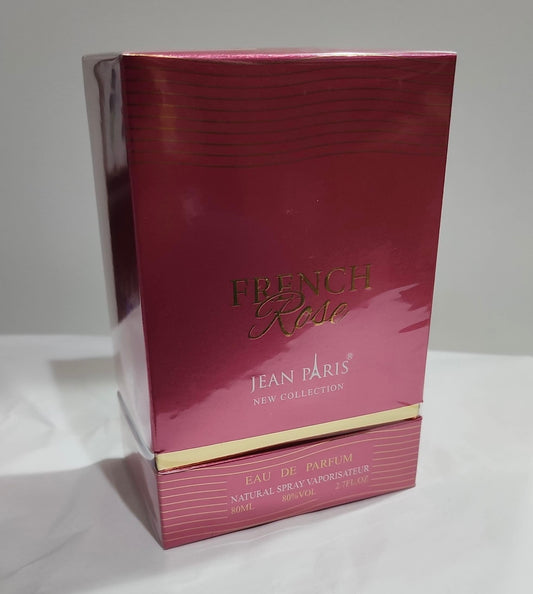 Jean Paris French Rose Eau De Parfum 80ml. جان باريس فرينش روز او دي بارفان 80 مل