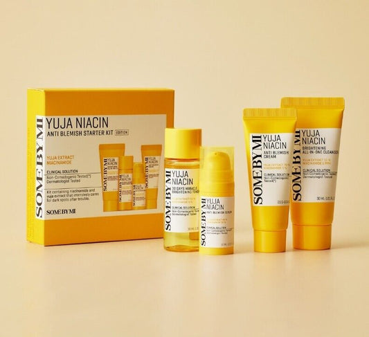 Somebymi Yuja Niacin Anti Blemish Starter Kit (4pcs) - New Packaging