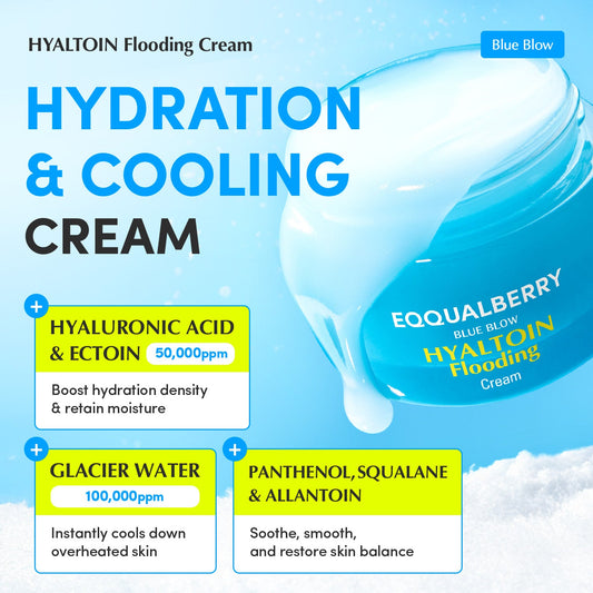 Eqqualberry Hyaltoin Flooding Cream 50ml كريم إيكوالبيري هيالتوين المرطب