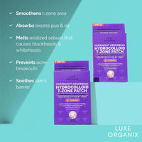 Luxe Organix Overnight Absorbing
Hydrocolloid T-Zone Pore Patch 4pcs