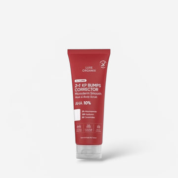 Luxe Organix DermaPRO 2in1 KP Bumps Smooth Mask + Scrub Exfoliant 200ml قناع لوكس أورجانيكس ديرما برو 2 في 1 لتنعيم نتوءات الشعر الكيراتيني + مقشر