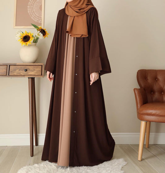 Klasik Abaya - Brown. عباية كلاسيك - بني